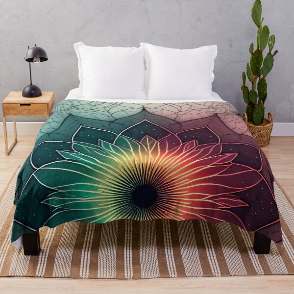 Item preview, Blooming mandala flower in violet and blue designed and sold by Mianku | Für das Leben.