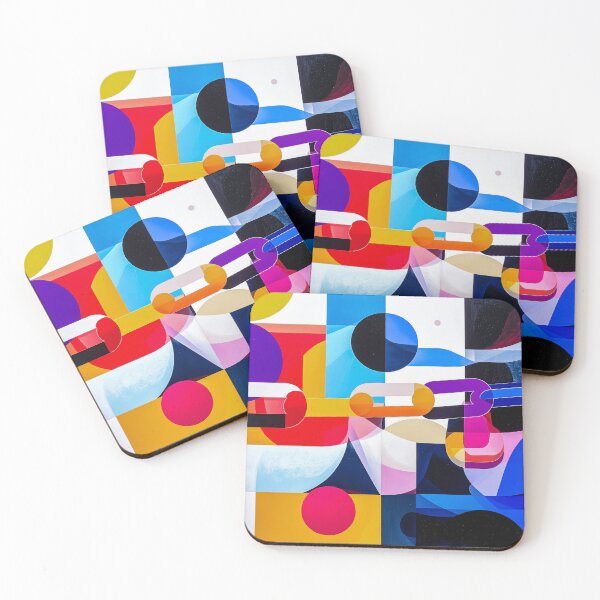 Item preview, Modern Color Connections Geometric Abstract designed and sold by NizuCaCi.