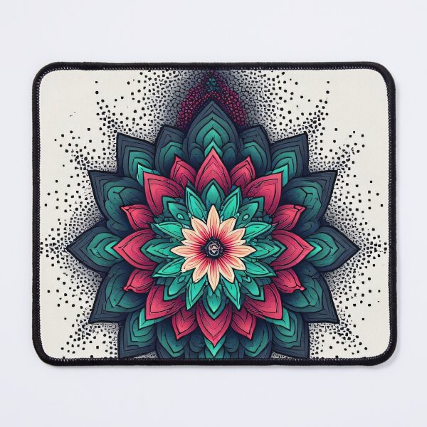 Item preview, Mysterious mandala blossoms in deep colors designed and sold by Mianku | Für das Leben.