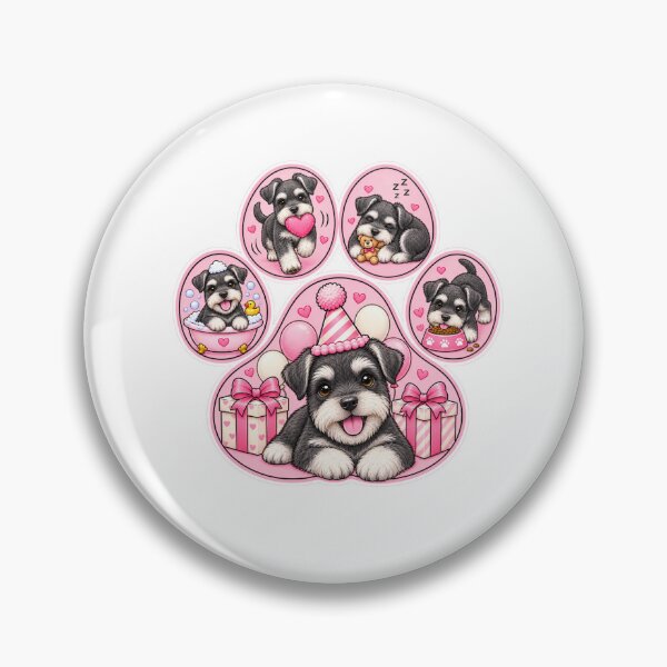 Item preview, Paw Print Miniature Schnauzer Celebration designed and sold by TheAnimalZ00.