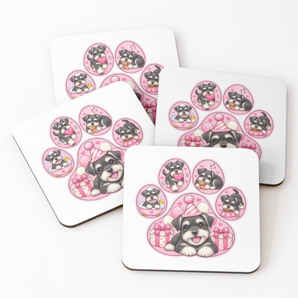 Item preview, Paw Print Miniature Schnauzer Celebration designed and sold by TheAnimalZ00.