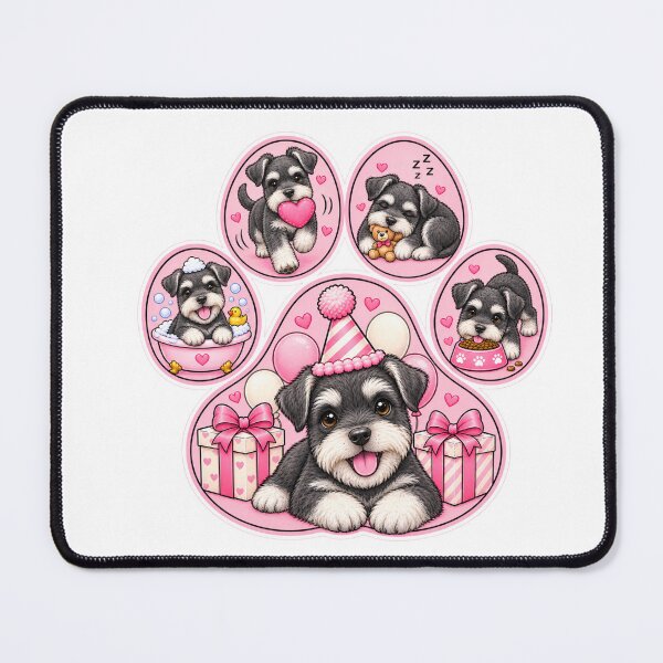 Item preview, Paw Print Miniature Schnauzer Celebration designed and sold by TheAnimalZ00.