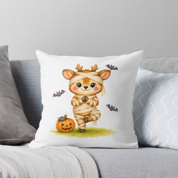 Item preview, Halloween Tree Pose Mummy Deer designed and sold by YogiAnimalArt.