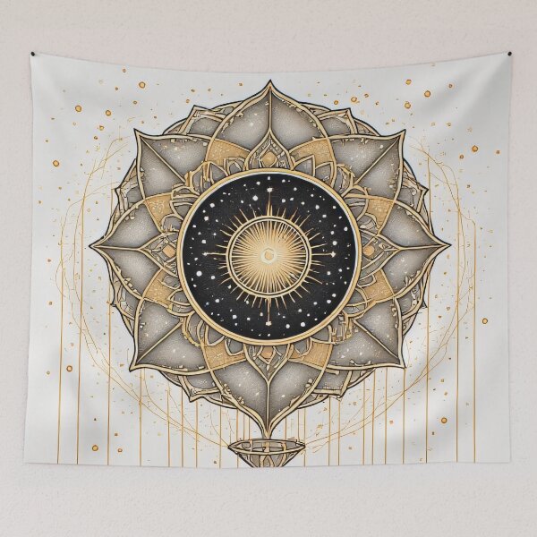 Item preview, Enchanted sky castle in luminous blue designed and sold by Mianku | Für das Leben.