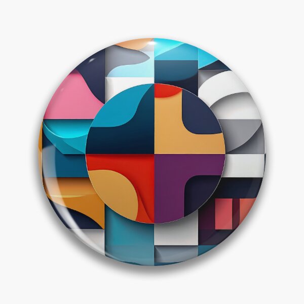 Item preview, Modern Geometric Dimension Abstract Mosaic designed and sold by NizuCaCi.