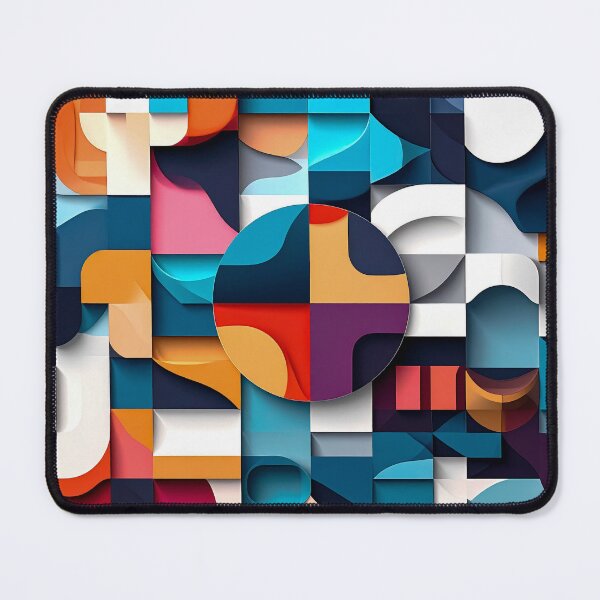 Item preview, Modern Geometric Dimension Abstract Mosaic designed and sold by NizuCaCi.