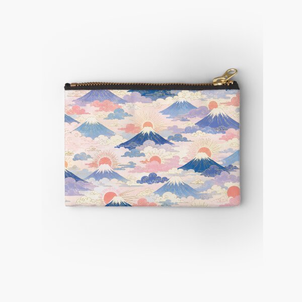 Item preview, Cute Mount Fuji Sunrise and Clouds Seamless Japanese Pattern designed and sold by WangAew.