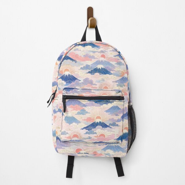 Item preview, Cute Mount Fuji Sunrise and Clouds Seamless Japanese Pattern designed and sold by WangAew.