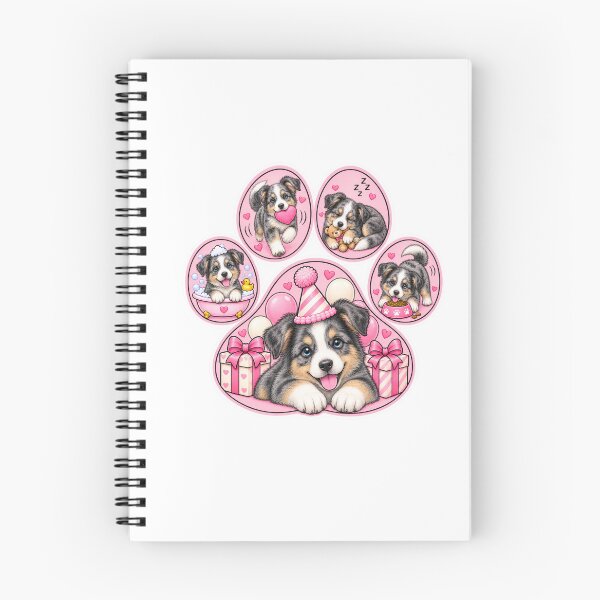 Item preview, Paw Print Blue Merle Border Collie Celebration designed and sold by TheAnimalZ00.