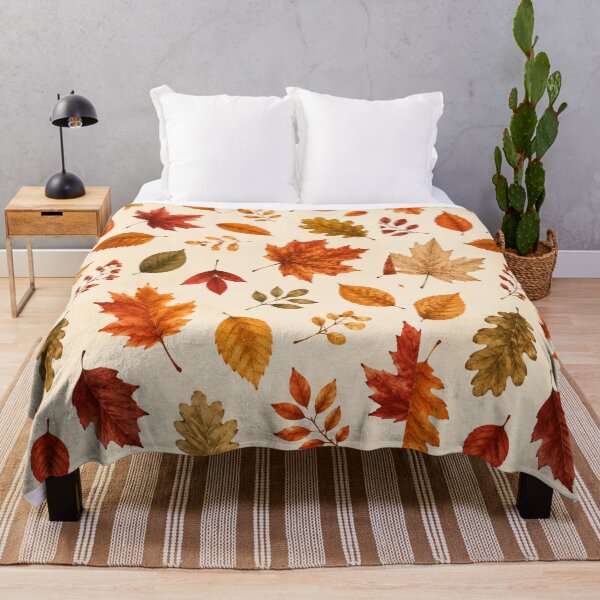 Item preview, Autumn Leaves Seamless Pattern | Watercolor Fall Foliage | Botanical Nature Print | Cozy Seasonal Digital Artwork designed and sold by TheAllInStore.