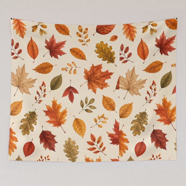 Item preview, Autumn Leaves Seamless Pattern | Watercolor Fall Foliage | Botanical Nature Print | Cozy Seasonal Digital Artwork designed and sold by TheAllInStore.