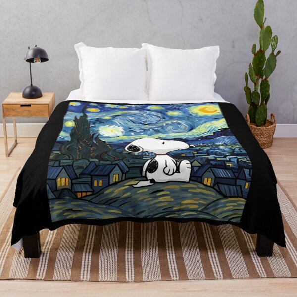 Item preview, Snoopy vanGogh Cute Starry Night designed and sold by Kwaiianabshopp.