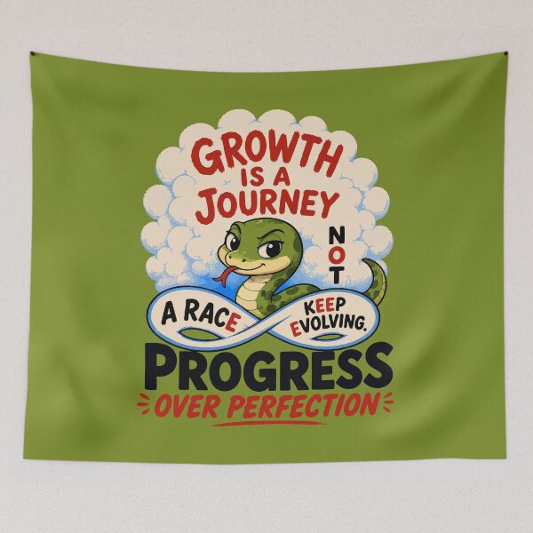 Item preview, Cute Snake Growth Journey Art Print designed and sold by Nadiename.