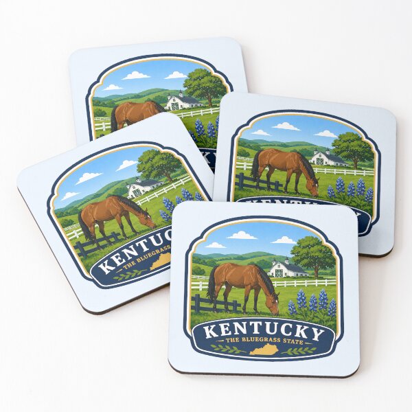 Item preview, Kentucky Bluegrass State, Horse Farm Design designed and sold by Myra365Art.