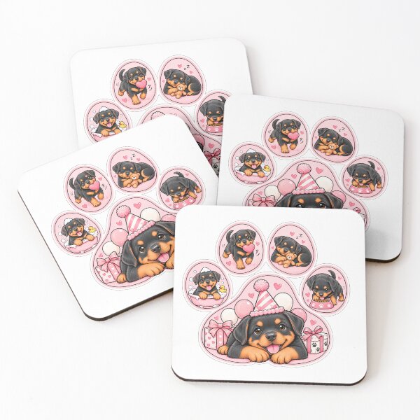 Item preview, Paw Print Rottweiler Celebration designed and sold by TheAnimalZ00.