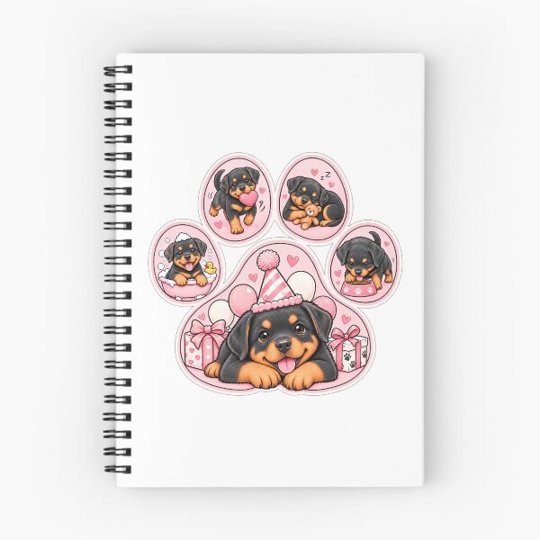 Item preview, Paw Print Rottweiler Celebration designed and sold by TheAnimalZ00.
