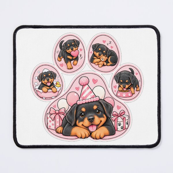 Item preview, Paw Print Rottweiler Celebration designed and sold by TheAnimalZ00.