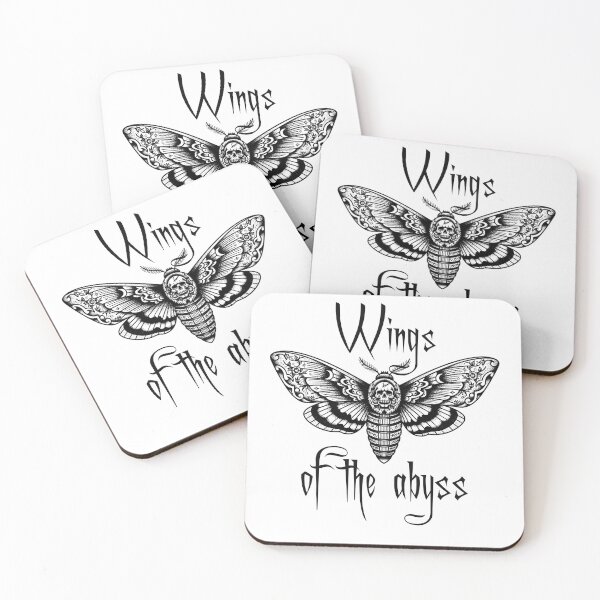 Item preview, Wings of the Abyss - Tattoo Style Moth designed and sold by Anima Atra.
