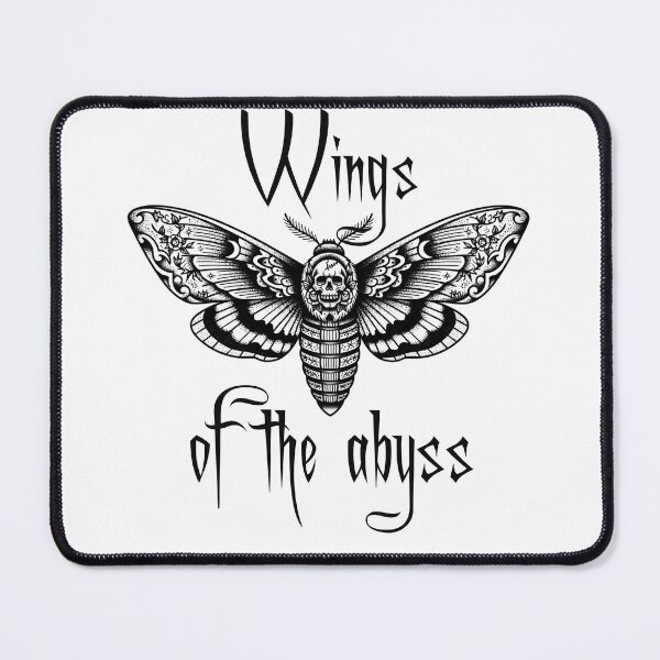 Item preview, Wings of the Abyss - Tattoo Style Moth designed and sold by Anima Atra.