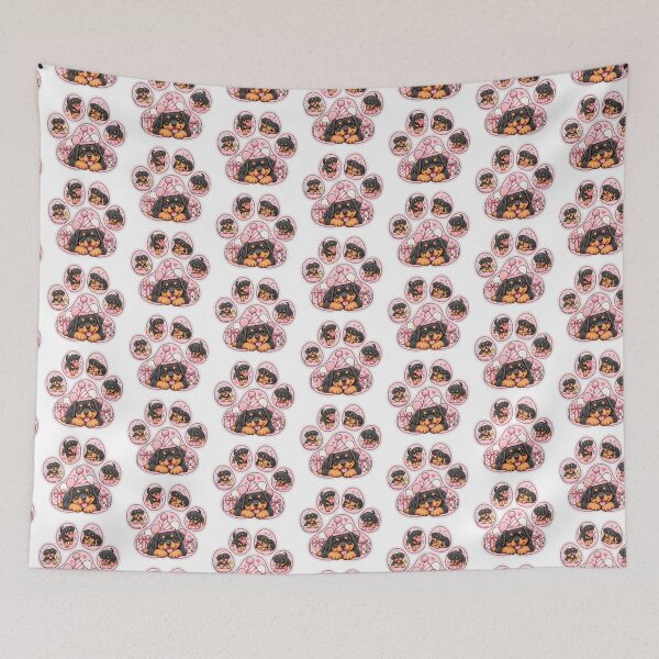 Item preview, Paw Print Rottweiler Celebration designed and sold by TheAnimalZ00.