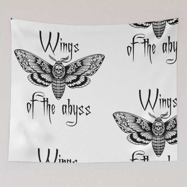 Item preview, Wings of the Abyss - Tattoo Style Moth designed and sold by Anima Atra.