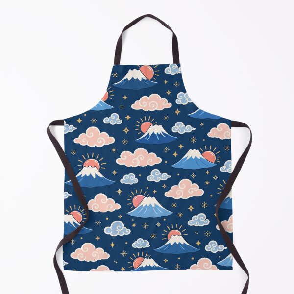 Item preview, Cute Mount Fuji Sunrise and Clouds Seamless Japanese Pattern designed and sold by WangAew.