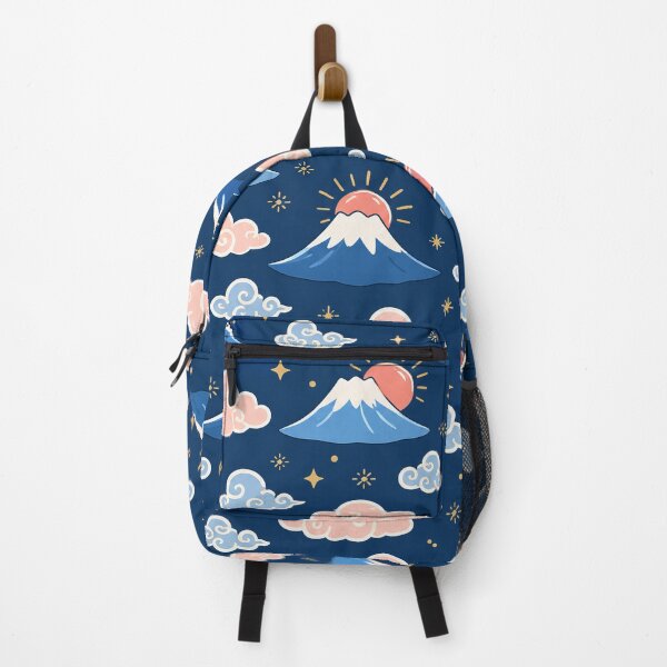 Item preview, Cute Mount Fuji Sunrise and Clouds Seamless Japanese Pattern designed and sold by WangAew.