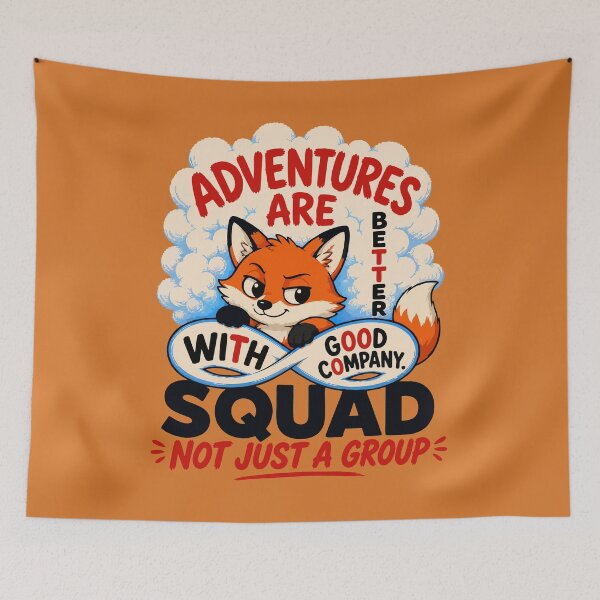 Item preview, Cute Fox Squad Adventures Art Print designed and sold by Nadiename.