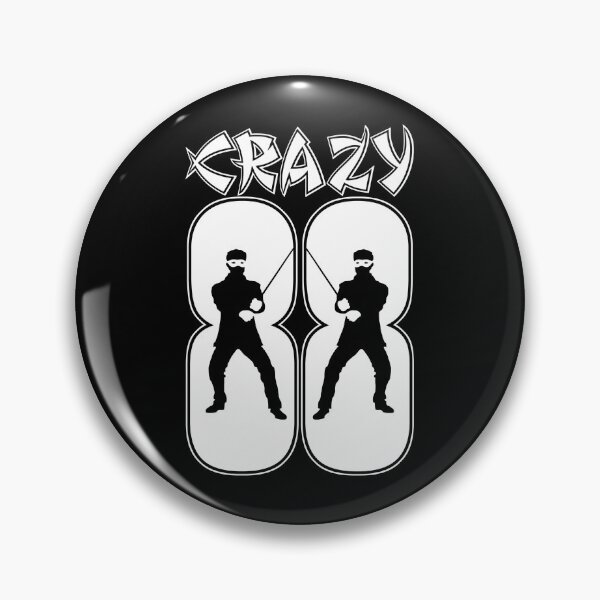 Item preview, Crazy 88 (White Print) designed and sold by GritFX.