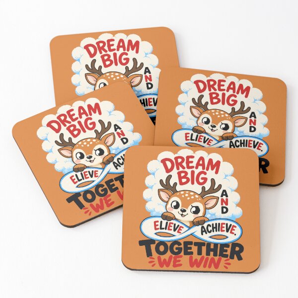 Item preview, Cute Deer Dream Big Art Print designed and sold by Nadiename.