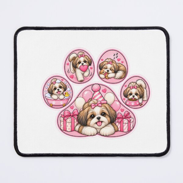 Item preview, Paw Print Shih Tzu Puppy Celebration designed and sold by TheAnimalZ00.