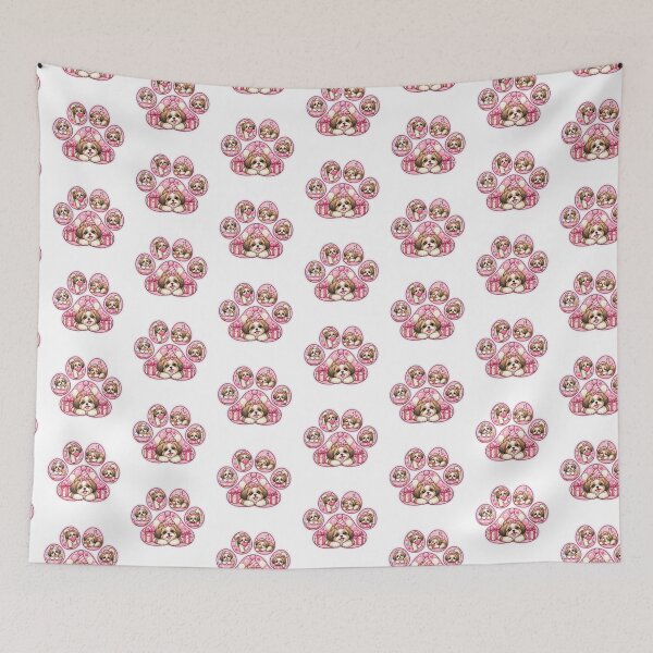 Item preview, Paw Print Shih Tzu Puppy Celebration designed and sold by TheAnimalZ00.