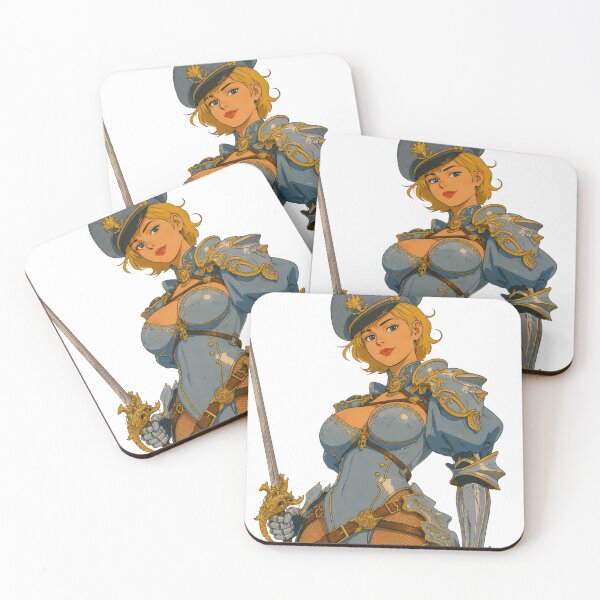 Item preview, Armored Warrior Princess Pin-Up – Fantasy Knight Cartoon Art designed and sold by  Hollow Moon Studios..
