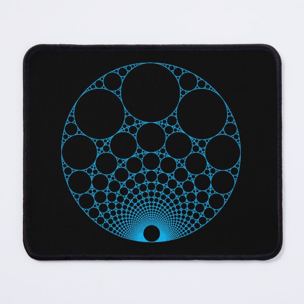 Item preview, Blue Apollonian Gasket Infinite Circle Fractal Geometry Math Teacher  designed and sold by MathWare MathClips.