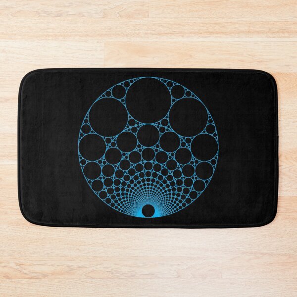Item preview, Blue Apollonian Gasket Infinite Circle Fractal Geometry Math Teacher  designed and sold by MathWare MathClips.