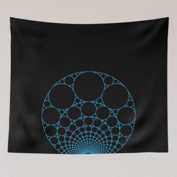 Item preview, Blue Apollonian Gasket Infinite Circle Fractal Geometry Math Teacher  designed and sold by MathWare MathClips.