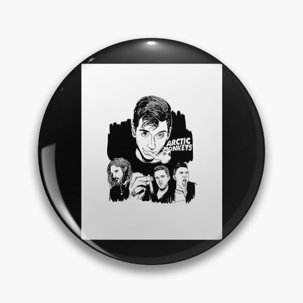 Item preview, Arctic Monkeys Black and White Alternative Indie Band Sketch designed and sold by JohnnyTowne.