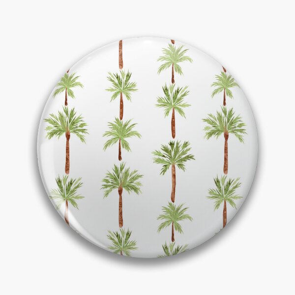 Item preview, Hand-Painted Watercolor Tropical Palm Tree Striped Pattern designed and sold by andrebalest.art.