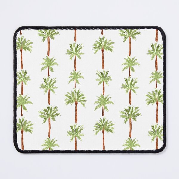Item preview, Hand-Painted Watercolor Tropical Palm Tree Striped Pattern designed and sold by andrebalest.art.