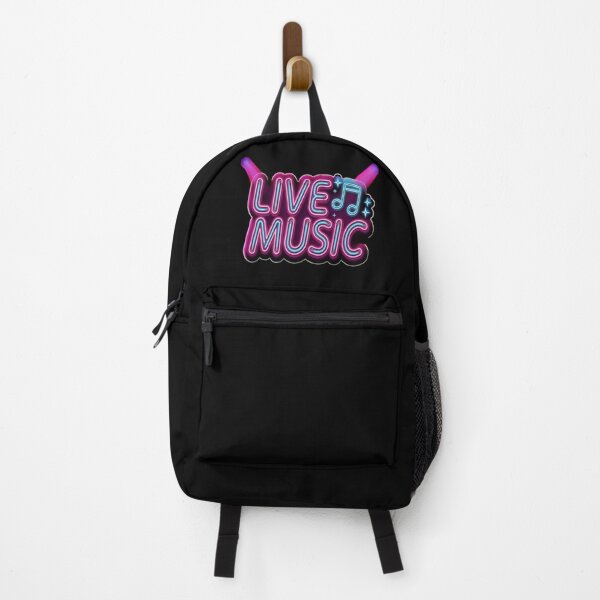 Item preview, Live Music – Neon Glow Retro Sign Design designed and sold by Midnight Veil Designs.