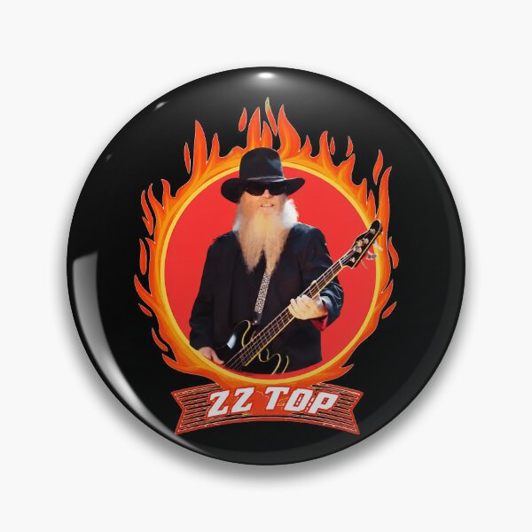 Item preview, ZZ Top Dusty Hill Flames Bass Guitar designed and sold by HesseCove.
