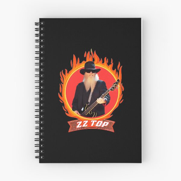 Item preview, ZZ Top Dusty Hill Flames Bass Guitar designed and sold by HesseCove.