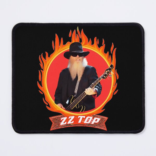 Item preview, ZZ Top Dusty Hill Flames Bass Guitar designed and sold by HesseCove.