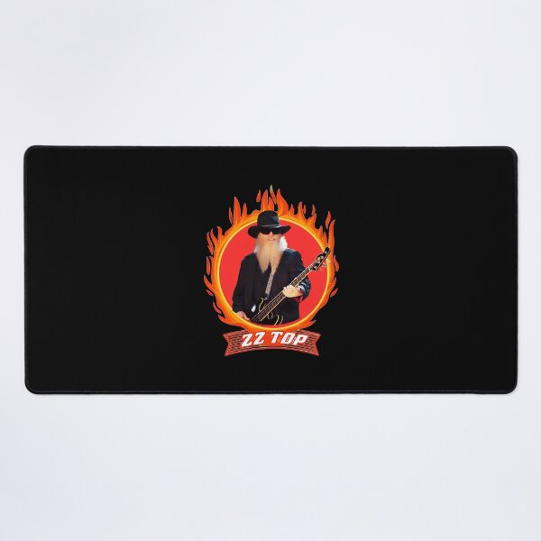 Item preview, ZZ Top Dusty Hill Flames Bass Guitar designed and sold by HesseCove.