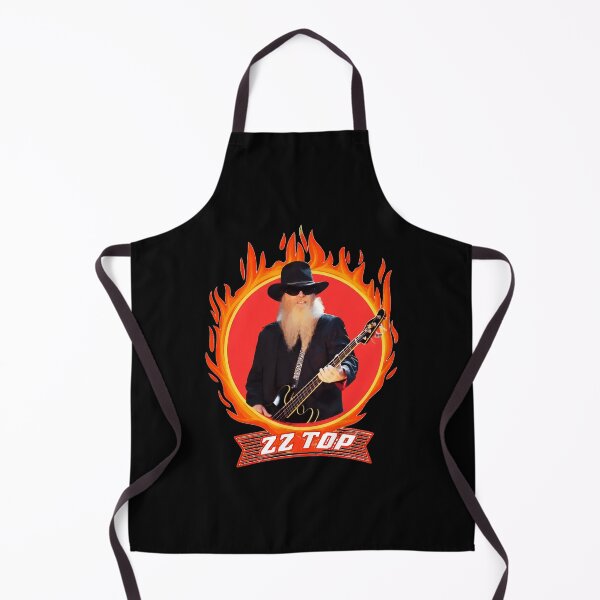 Item preview, ZZ Top Dusty Hill Flames Bass Guitar designed and sold by HesseCove.