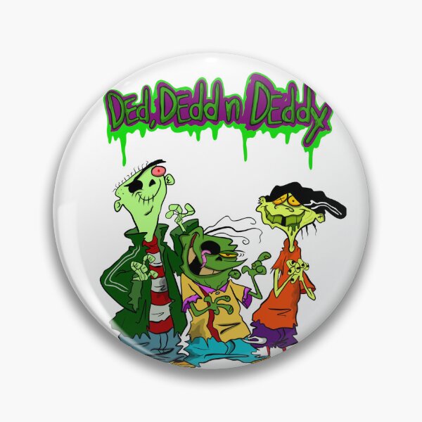 Item preview, Dead, Dedd n Deddy | Zombie Cartoon Trio Sticker | Creepy Funny Horror Art designed and sold by Let There Be Art Studio.