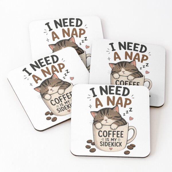 Item preview, Funny Sleepy Cat Coffee – I Need a Nap Cats Humor  designed and sold by Store Chopping.