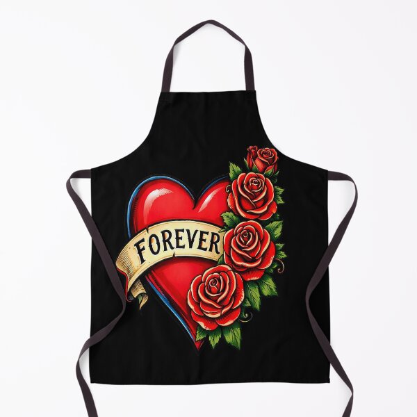 Item preview, Forever Love Heart with Red Roses – Romantic Floral Design designed and sold by TroviTutto.