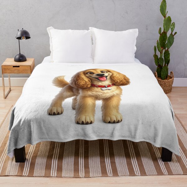 Item preview, Cute Happy Spaniel Puppy Cartoon Illustration designed and sold by TheCanineCanvas.