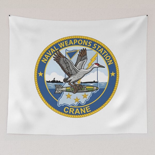 Item preview, US Navy Naval Weapons Station Crane Emblem designed and sold by CharlieDesings.